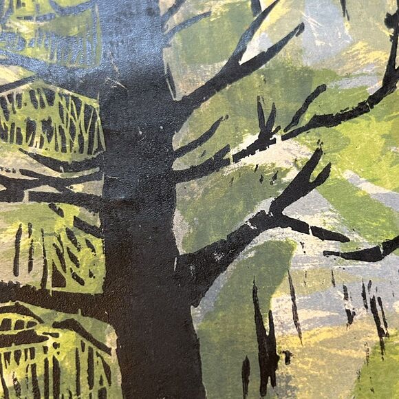 Sandra Rosen Holubow Print Signed Numbered Chicago Artist Trees Roots 14" x 23" - Picture 9 of 11